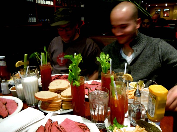 dinner at reubens