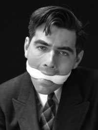 gagged man