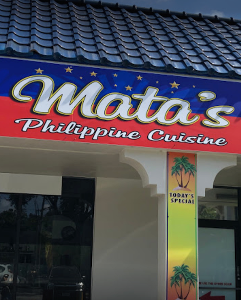 Mata’s Philippine Cuisine’s storefront.